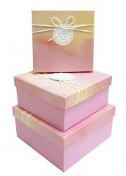 Набор подарочных коробок А-92301-128 (Розовый)