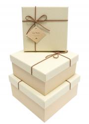 Набор подарочных коробок А-92301-72 (Молочный)