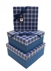 Набор подарочных коробок А-92301-85 (Синий)
