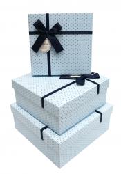 Набор подарочных коробок А-92314-22 (Голубой)