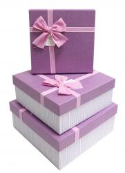 Набор подарочных коробок А-92314-47 (Розово-сиреневый)