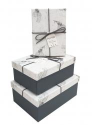Набор подарочных коробок А-9301-136 (Серый)