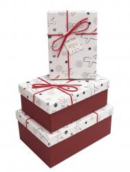 Набор подарочных коробок А-9301-137 (Красный)