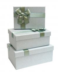 Набор подарочных коробок А-9301-159 (Серебристо-мятный)