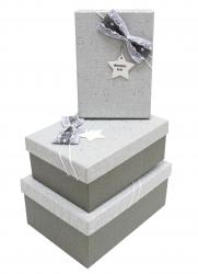 Набор подарочных коробок А-9301-93 (Серый)