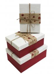 Набор подарочных коробок А-9301-99 (Красный)