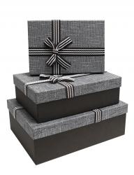 Набор подарочных коробок А-9304-2127 (Тёмно-серый)