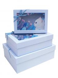 Набор подарочных коробок А-9304-73 (Голубой)