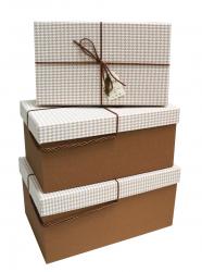 Набор подарочных коробок А-9315-23 (Коричневый)