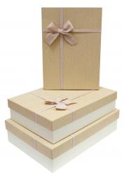 Набор подарочных коробок А-9317-4 (Бежевый)