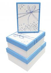 Набор подарочных коробок А-9319-3 (Голубой)