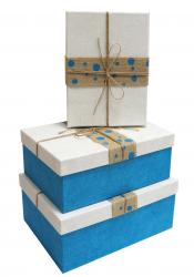 Набор подарочных коробок А-9320-11 (Лазурный)