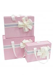 Набор подарочных коробок А-9331-3 (Розовый)