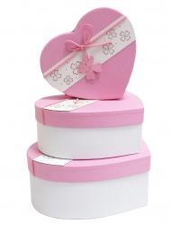 Набор подарочных коробок А-94301-128 (Розовый)