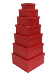 Набор подарочных коробок АП-1 (Красный крафт)