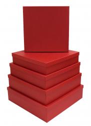 Набор подарочных коробок АП-14 (Красный крафт)