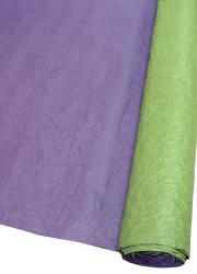 Подарочная бумага "Эколюкс" жатая двухцветная в рулоне 70см х 5м (Хаки/Фиолетовый)