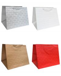 Подарочные пакеты-сумки, серия "Фактурный объём", размер 46*40*40