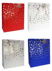 Подарочные пакеты-сумки, серия "Серебряные звёзды", размер 31*44*12