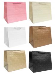 Подарочные пакеты-сумки, серия "Фактурный объём", размер 28*25*20