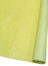Подарочная бумага "Эколюкс" жатая двухцветная в рулоне 70см х 5м (Салатовый/Жёлтый)