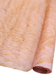 Подарочная бумага жатая с золотым напылением в рулоне 70см х 5м (Светло-розовый)